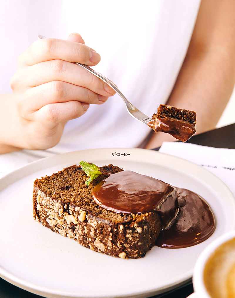 Banana cake com chocolate The Coffee